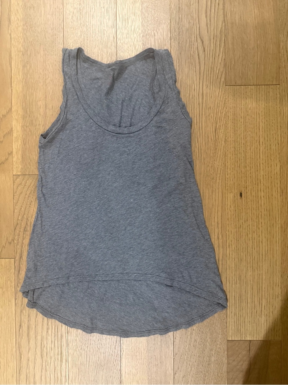 LNA Women's Gray Tank Top - Sleeveless Scoop Neck
